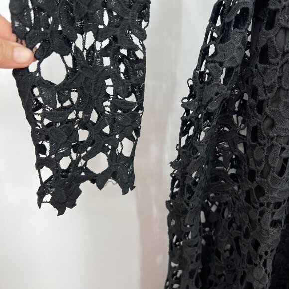 Lace Dress Floor-Length Lace-Up Asymmetrical Maxi Dress Elegant Long Dress Plus - Picture 5 of 13